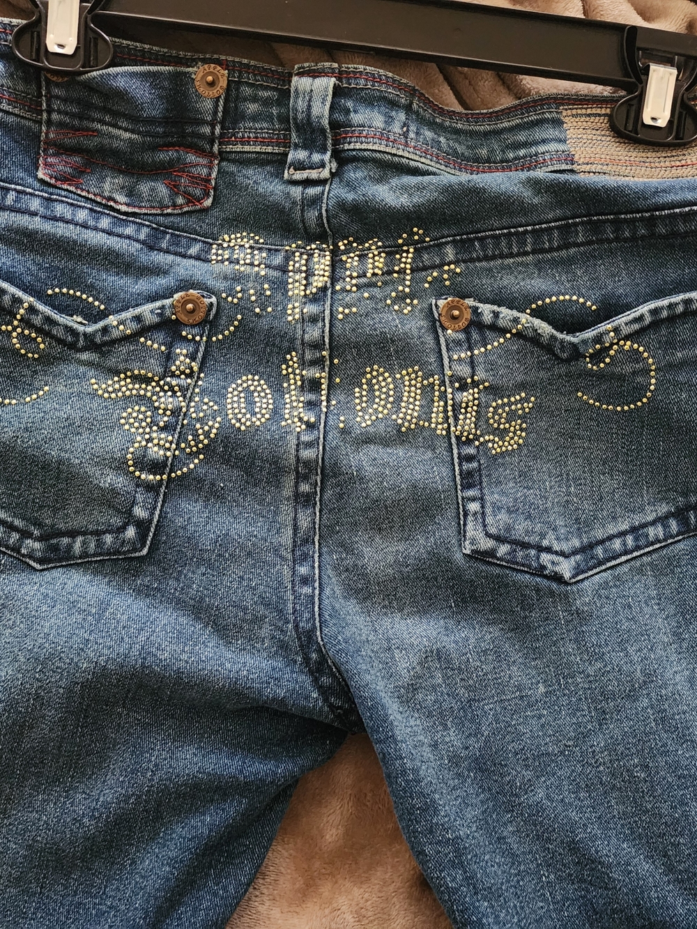 Apple Bottoms Boot Cut Jeans with Gold Stud Detail -Make Offer